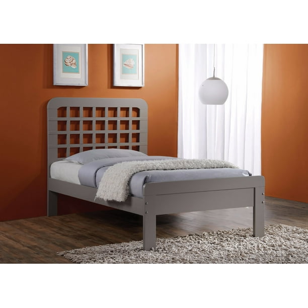 Wooden Queen Bed Grey, How To Put A Wooden Queen Bed Frame Together