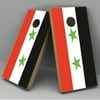Syria Flag Cornhole Board Vinyl Decal Wrap