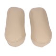 thumbnail image 4 of Par de fundas para reposabrazos de asiento de coche, repuesto interior de cuero artificial para Ford F250 1999-2007, color beige, 4 of 5