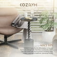 thumbnail image 5 of Open Box COZAYH Farmhouse Round Pedestal Martini Table for Living Room/Bedroom, 5 of 11