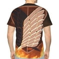 thumbnail image 7 of Attack On Titan Men's Short-Sleeve T-Shirt Summer Casual Tee Top Breathable Crewneck T-Shirt Small, 7 of 7