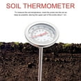 Long Stem Compost Soil Thermometer Fast Response Stainless Steel Soil