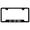 Chrome on Black, variant on Cadilac CTS Laser Etched Logo Cut-Out License Plate Frame (Pink)