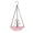 Pink, variant on Hanging Solar Powered Bird Bath,Three Tiered Design with Solar Water Fountain for Outdoor Garden