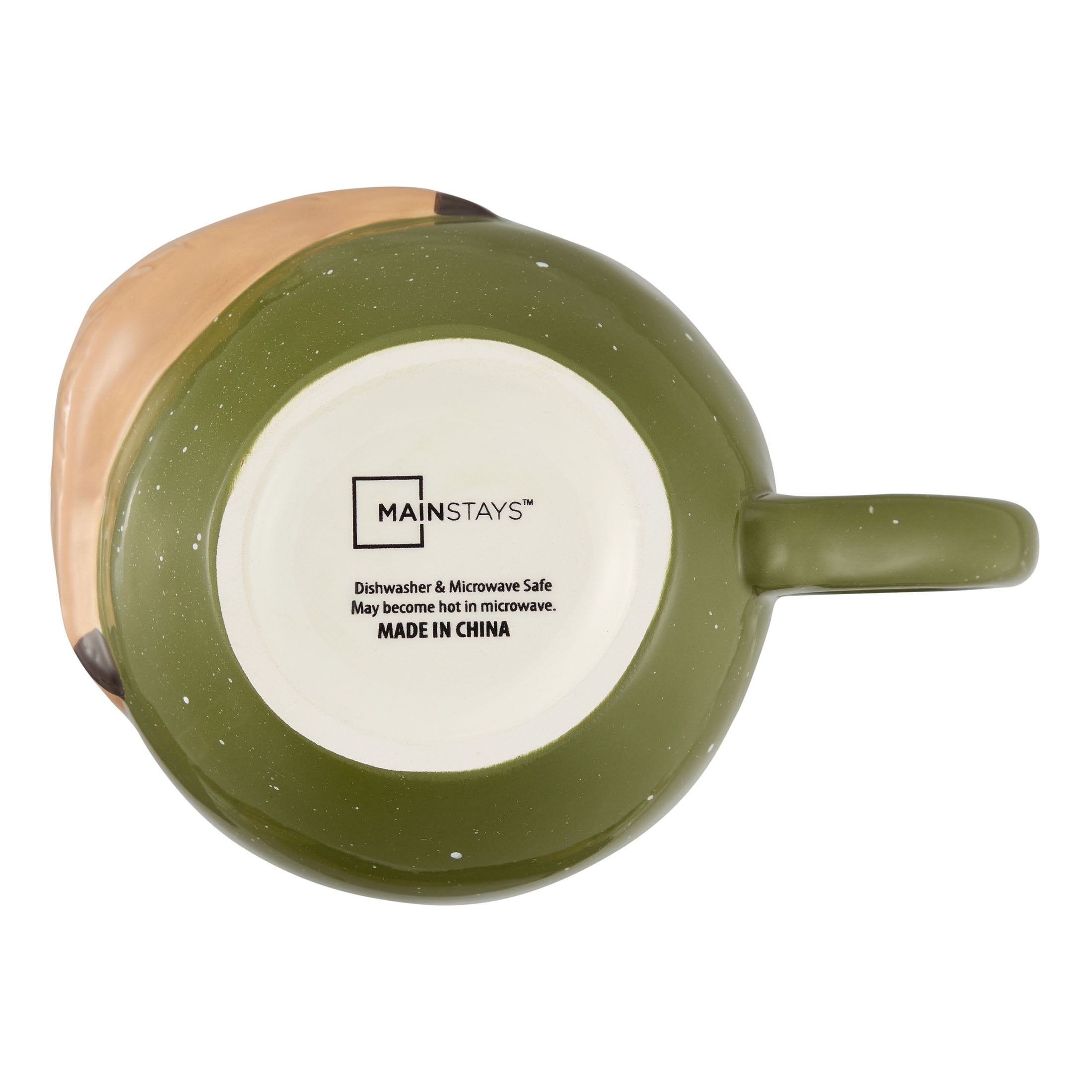 Mainstays 18.94 oz Green Slow Sloth Earthenware Mug