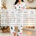 thumbnail image 3 of Vetsdori 2 Pieces Pajamas Sets for Women Christmas Pockets Sleepwear Long Sleeve with Pants Button up PJS Gifts,Collared Soft Ladies Homewear Pj Sets, 3 of 6