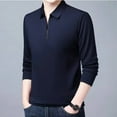 thumbnail image 2 of Quealent Polo Shirts for Men Big and Tall Polo Shirt Men's Big and Tall Casual Winter Polo Shirt (Navy,3XL), 2 of 5