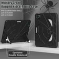 thumbnail image 4 of for iPad Pro 11 (2022/2021/2020/2018) Case with Bulit-in Kickstand, Screen Protector & Stylus Pen, Soft Silicone & Hard PC 2in1 Hybrid Rugged Spider Armor Protective Cover Kids Man, 4 of 9