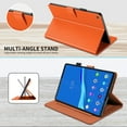thumbnail image 5 of Dteck Flip Case for Lenovo Tab M10 FHD Plus 10.3-inch TB-X606F TB-X606X, Premium PU Leather Cover Folio Stand Case Flip Wallet Shell for Lenovo Tab M10 Plus 2nd Gen 2020, Orange, 5 of 8