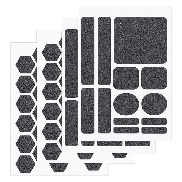 Paquete de 4 Pegatinas Antideslizantes de Diferentes Formas para Agarre de Teléfono, Pegatinas Precortadas Reutilizables y Parches para Tabletas.