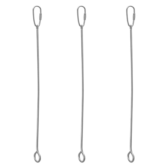 WSTEER 3pcs Bird Cage Feeder Fruit Vegetable Skewer Parrot Food Hanging Holder Bird Foraging Toy Accessory