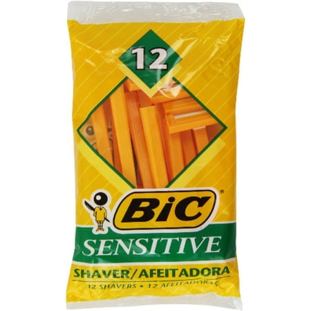 Bic Single Blade Shavers, Sensitive 12 ea (Pack of