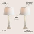 thumbnail image 4 of JONATHAN Y Caterina 32" Glass LED Table Lamp, Champagne (Set of 2), JYL2068A-SET2, 4 of 7