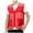 Red Tank Tops for Men, variant on Mens Zip-Up Vests M-4X Plus Size Sleeveless Waistcoats with Pockets Big & Tall Lightweight Solid Hollow-Out Hiking Work Outerwear Tank Tops
