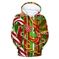 thumbnail image 2 of Suéter de Navidad informal de moda para hombre, suéter con capucha y estampado Digital de vellón Pompotops oipoqjl16599, 2 of 5