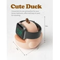 thumbnail image 5 of Charger Stand Compatible with Apple Watch Series 49/46/45/44/42/41/40/38mm iWatch Ultra2/Ultra/10/9/8/SE2/7/6/SE/5/4/3/2/1,Cute Duck Silicone Dock Station Compatible with Night Stand Mode,Pink, 5 of 14