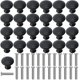thumbnail image 1 of 25 Pieces Cabinet Handle Knobs For Bathroom, Cabinets, Dresser Doors, Furniture (30mm), 1 of 5