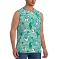 thumbnail image 2 of Kdxio Alapaca in Boho for Men's Muscle T-shirt,Sleeveless for Workout Running Athletic Gym Lounge Casual, 2 of 7