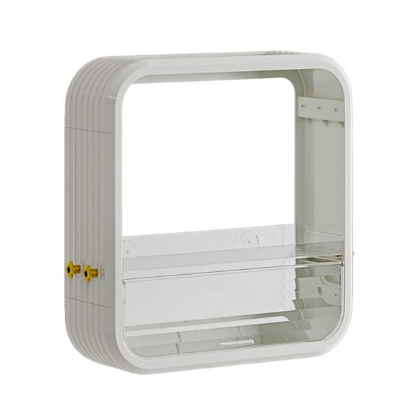 Bathroom Shelf Display Stand Makeup Organizer Countertop Organizer for Bathroom Living Room Office Bedroom Kitchen White