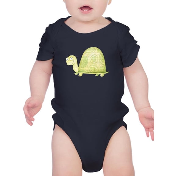 Cute Cartoon Turtle Pastels Bodysuit Infant -Image by Shutterstock, 6 Months