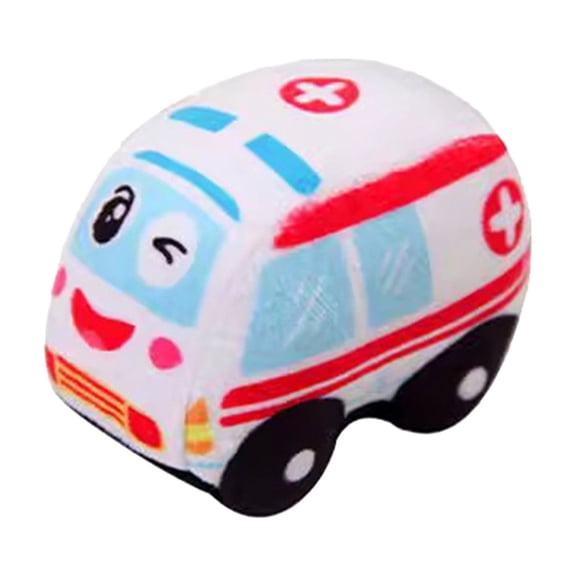 1Pc Plush Toy Plush Toy Car Ornament Cotton For Christmas Tree Mantel White