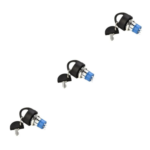 Transemion Metal Ignition Switch With 2 Keys Scooter Spare Start Part Mobility Scooters Part Fit for Pride Mobility Scooter 3Set