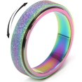 thumbnail image 1 of 1 Piece Anxiety Ring for Women Fidget Ring: Anxiety Relief Items Spinner Rings for Anxiety Fidget Rings for Anxiety for Women Anxiety Toys Anti Anxiety Relief Toys (Rainbow, 7,2.24"), 1 of 5