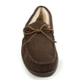 thumbnail image 4 of Minnetonka Men's Pile Lined Hardsole Slipper,Chocolate,7 M US, 4 of 4