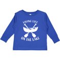 thumbnail image 3 of Inktastic Living Life on the Lake Boys or Girls Long Sleeve Toddler T-Shirt, 3 of 5