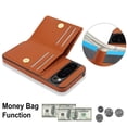 thumbnail image 7 of ELEHOLD Case for Google Pixel 9 / 9 Pro,Business PU Leather Stand Case with Card Holder & Ring Holder,Brown, 7 of 7