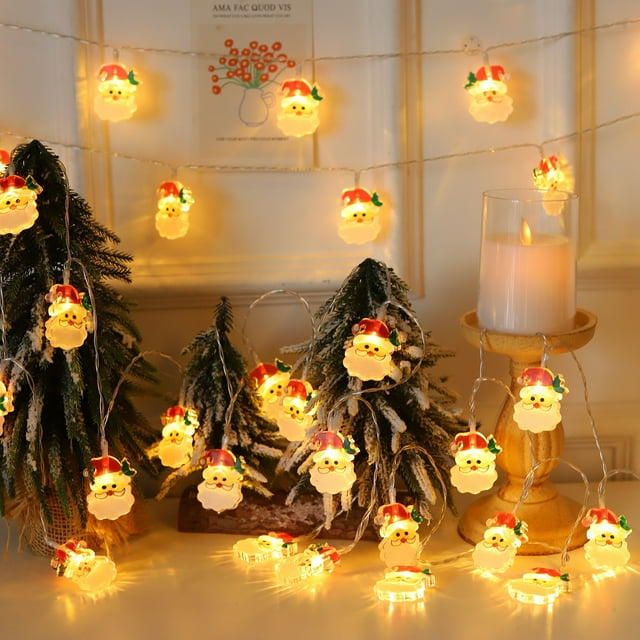 Yunuuuoa 118in Christmas LED String Lights-Fairy Lights for Indoor Outdoor Holiday Decor,Warm White Twinkle Bulbs with 8 Lighting Modes & Timer Function,Shatterproof Flexible Wire Tree Party Wedding