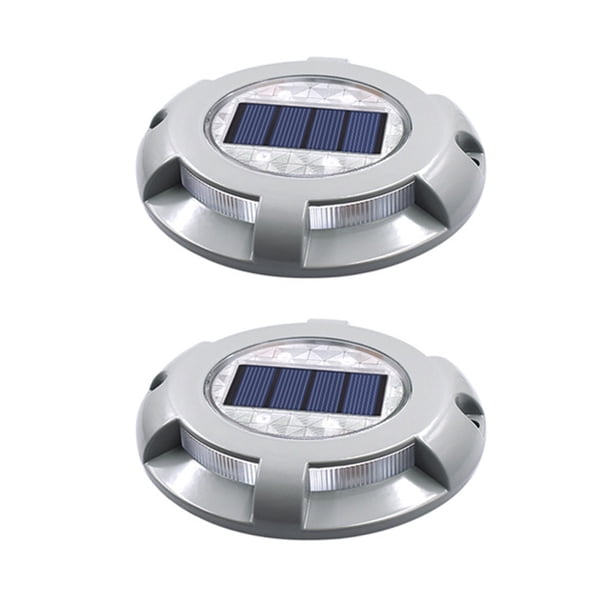 Luz de piso solar para exteriores 2PCS - Luz azul MFZFUKR CPB-US-DYP691-1