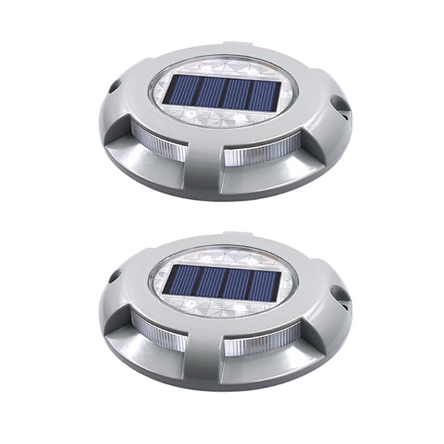 Luz de piso solar para exteriores 2PCS - Luz azul MFZFUKR CPB-US-DYP691-1