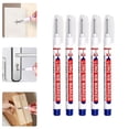 thumbnail image 2 of 5Pcs 20mm Long Head Deep Hole Marker Pen Set, Quick-Dry Waterproof Metal Marking Pen, Multi-Color Woodworking Ink Marker, Ideal for Construction, Woodworking & DIY Project Marking Use, 2 of 4