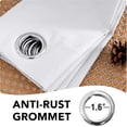 thumbnail image 7 of H.VERSAILTEX Linen Blackout Curtain for Bedroom Living Room,45 Inch Long Curtain Set of 2 Panels, Thermal Grommet Blackout Drape, Room Darkening Window Curtain(52" x 45", Pure White), 7 of 7