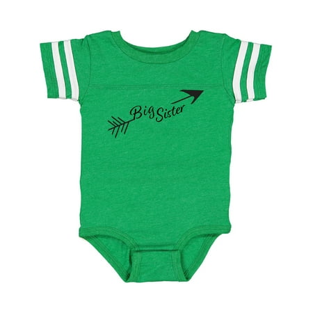 

Inktastic Big Sister Arrow Gift Baby Girl Bodysuit
