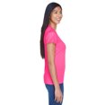 thumbnail image 2 of "UltraClub Ladies' Cool & Dry Sport Performance Interlock&nbsp;T-Shirt, Heliconia - 2XL", 2 of 3