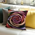 thumbnail image 3 of BANET Throw Pillow Cushion Cover, Curved Winds Around Fixed at Increasing , Decorative Rectangle Accent Pillow Case 24x24in, 3 of 5