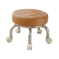 thumbnail image 2 of yotijay Low Roller Seat Stool Housework Stool Household Swivel Chair Multiuse Heavy Duty Light Brown, 2 of 9
