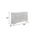 thumbnail image 6 of Blaze Modern Style Queen 4PC bedroom set made with Wood & LED Headboard in White, 6 of 17