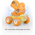 thumbnail image 3 of Juguete de dinosaurio, coche de juguete, juguete de dinosaurio para niños de 3 a 5 años, juguete para niños y niñas de 3 a 4 años, juguete para niños de 3 a 5 años (Triceratops, rosa) WD.WDQZL Hogar, 3 of 6
