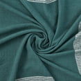 thumbnail image 3 of Ox Bay Teal/White Tartan Plaid Cotton Throw Blanket, 50" x 60", 3 of 10