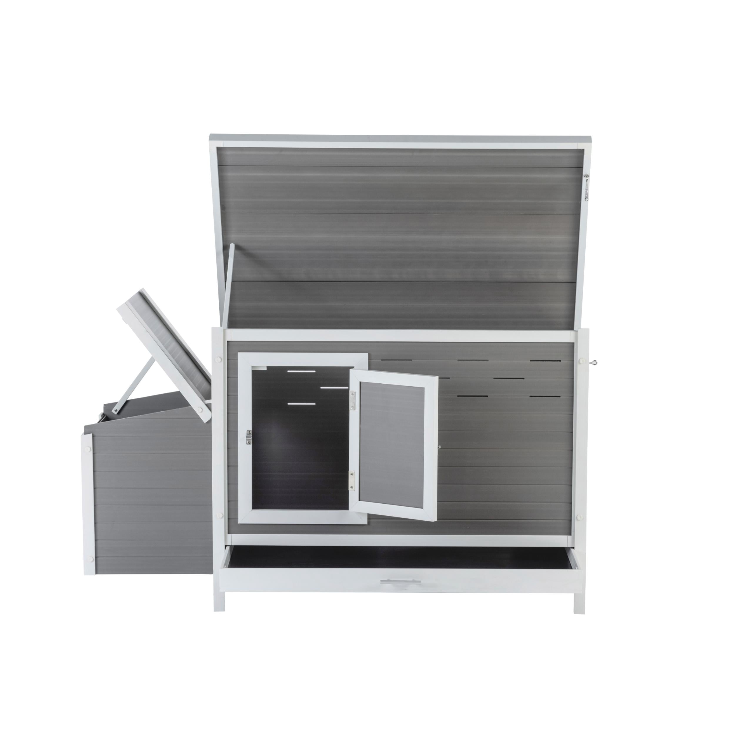 New Age Pet ECOFLEX® Fontana Premier Chicken Barn, Weather Resistant Gray Coop