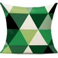 thumbnail image 2 of Green Outdoor Throw Pillow Covers 18x18 Set of 4 Colorful Fun Aesthetic Mid Century Modern Home Décor Boho Summer Cushion Cases for Patio Furniture Couch Living Room,Geometric, 2 of 5