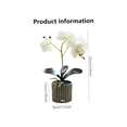 thumbnail image 2 of Arreglo Orquídea Artificiales Decoración 43 cm Belug, Blanca, 2 of 5