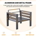 thumbnail image 5 of ABORON Patio Furniture Set, Patio Conversation Sets Sectional Sofa with 27" Deep Seating, 5-Seater Outdoor Patio Furniture Set w/ Coffee Table and All-Weather Thick Cushion, Easy Assembly, 5 of 9