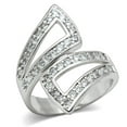 thumbnail image 1 of Alamode 3W150-7 Women Rhodium Brass Ring with AAA Grade CZ in Clear - Size 7, 1 of 1