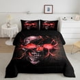 thumbnail image 2 of Castle Fairy 2-Piece Twin Comforter Set with Skull Green Lightning Design, 2 of 8