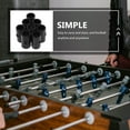 thumbnail image 4 of WRITWAA 8pcs Foosball Table Parts Plastic Components Locator Black Easy Installation for Accessories for Fan Gear, 4 of 8