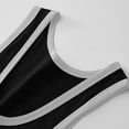 thumbnail image 3 of Men's Cotton Sleeveless Tank Top Breathable Moisture Wicking Crewneck Solid Color Black Trim Muscle Fit Gym Workout Casual Daily Essential Fashion Gift for Him | JASKFLY,Black L, 3 of 5